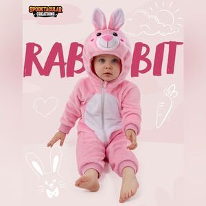 NEW Spooktacular Creations Pink Bunny Costume for Kids